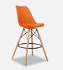 Oreo Plastic Bar Stools in Orange Colour