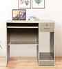 Classic Golden Teak Colour Workstation Desk With Storage