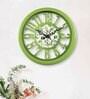 Classic Green Plastic Modern Wall Clock
