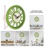 Classic Green Plastic Modern Wall Clock