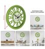 Classic Green Plastic Modern Wall Clock