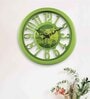 Classic Green Plastic Modern Wall Clock