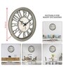 Classic Grey Plastic Modern Wall Clock