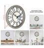 Classic Grey Plastic Modern Wall Clock