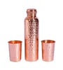 Classic Hammered Copper Bottle & Tumbler Set
