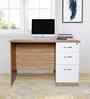 Classic Honey Oak Workstation Desk