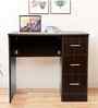 Classic MahoganyDark Workstation Desk With Textured Veneer Finish