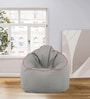 Classic Muddha XXXL Leatherette Bean Bag with Beans in Grey Colour