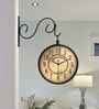 Classic Multicolour Metal Analog Platform Clock