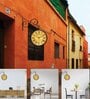 Classic Multicolour Metal Analog Platform Clock