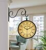 Classic Multicolour Metal Analog Platform Clock