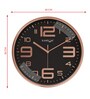 Classic Multicolour Plastic Plastic Wall Clock