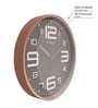 Classic Multicolour Plastic Plastic Wall Clock