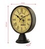 Classic Yellow & Brown Plastic Table Clock
