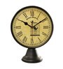 Classic Yellow & Brown Plastic Table Clock