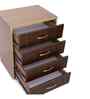 Classic Natural Brown And Oak Dual Tone Bedside Table