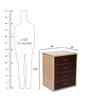 Classic Natural Brown And Oak Dual Tone Bedside Table