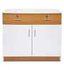 Classic Oak And White Colour Chest Of Drawers