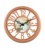 Classic Peach Plastic Modern Wall Clock