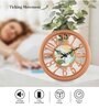 Classic Peach Plastic Modern Wall Clock