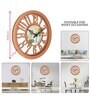 Classic Peach Plastic Modern Wall Clock