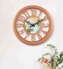 Classic Peach Plastic Modern Wall Clock