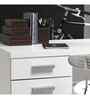 Classic Pearl White Colour Workstation Desk With Storage