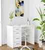 Classic Pearl White Colour Workstation Desk With Storage
