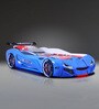 Classic Racing Car Bed In Blue Colour with Mattress