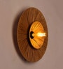 Classic Raffia Wall Light (Brown)