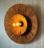 Classic Raffia Wall Light (Brown)