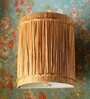 Classic Raffia Wall Light in Brown Colour