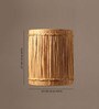 Classic Raffia Wall Light in Brown Colour