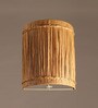 Classic Raffia Wall Light in Brown Colour