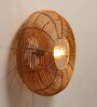 Classic Rattan Wall Light in Brown Colour
