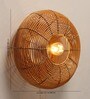 Classic Rattan Wall Light in Brown Colour