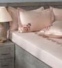 Classic Sand 300TC 100% Cotton Solids Flat Embroidered Super King Bedsheet With 2 Pillow Covers