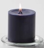 Classic Set Of 3 Dark
Purple Wax Pillar Candles