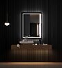 Classic Single Line Multicolour Glass Led Wall Mirror