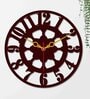 Classic Style Black Wood & Mdf Wall Clock