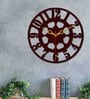 Classic Style Black Wood & Mdf Wall Clock