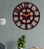 Classic Style Black Wood & Mdf Wall Clock