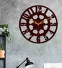 Classic Style Black Wood & Mdf Wall Clock