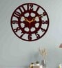 Classic Style Black Wood & Mdf Wall Clock