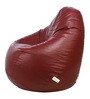 Classic XXL Bean Bag with Beans in Maroon Colour
