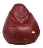 Classic XXL Bean Bag with Beans in Maroon Colour