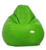 Classic XXL Bean Bag with Beans in Neon Green Colour