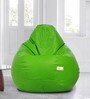 Classic XXL Bean Bag with Beans in Neon Green Colour