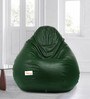 Classic XXXL Bean Bag with Beans in Dark Green Colour