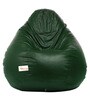 Classic XXXL Bean Bag with Beans in Dark Green Colour